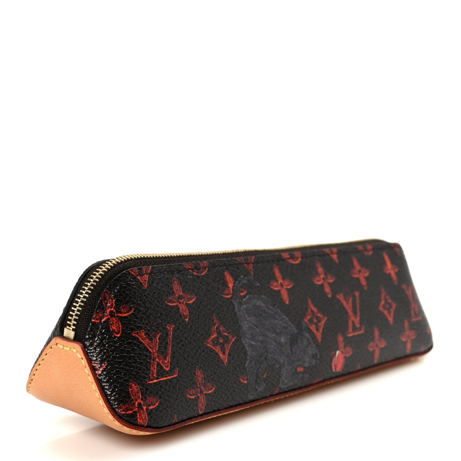 Louis Vuitton Catogram Elizabeth Pouch Orange Marron 3 of 8