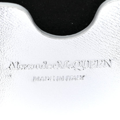 Alexander McQueen Metallic Lambskin Quilted Knuckle Shoulder Bag Silver 6 of 10