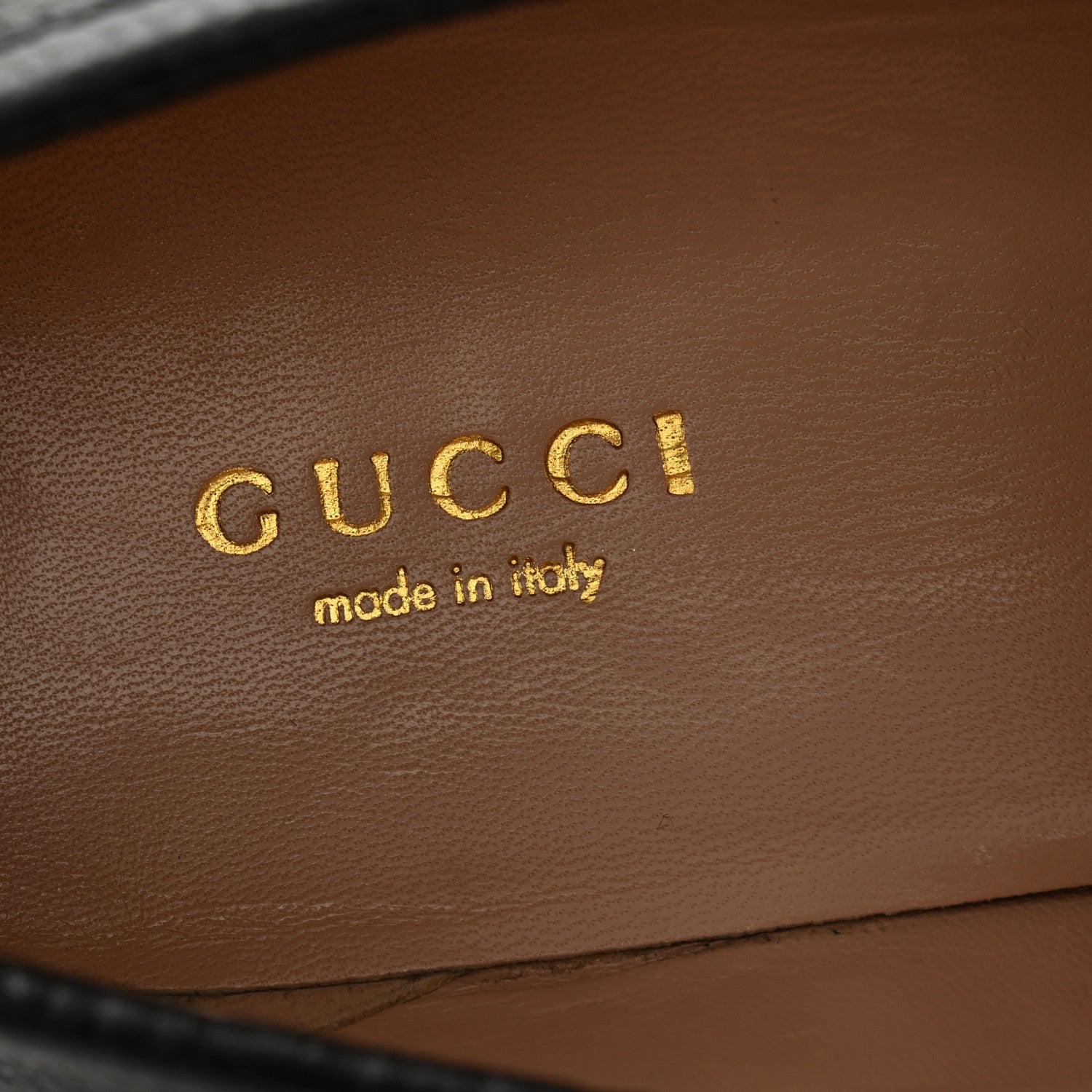 Gucci Piuma Calfskin Embossed Womens Platform Lug Sole Loafers 37.5 Black 6 of 9