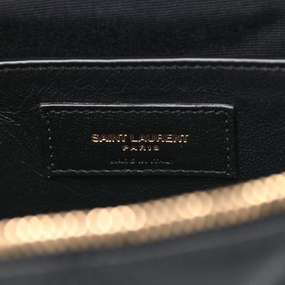 Saint Laurent Grain de Poudre Quilted 80's Vanity Bag Black 6 of 10
