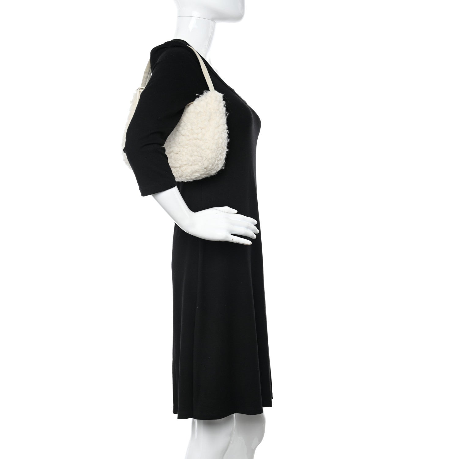 Prada Cashmere Mini Re-Edition 2000 Bag Naturale 2 of 10