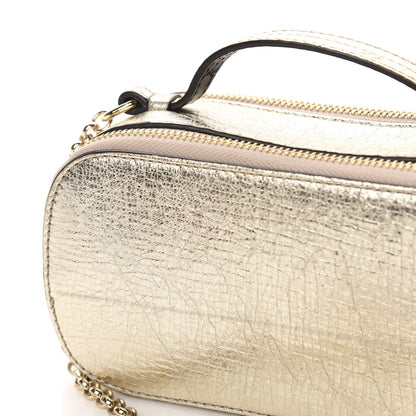 Chloe Metallic Calfskin Lambskin Mini C Vanity Bag Gold 12 of 12