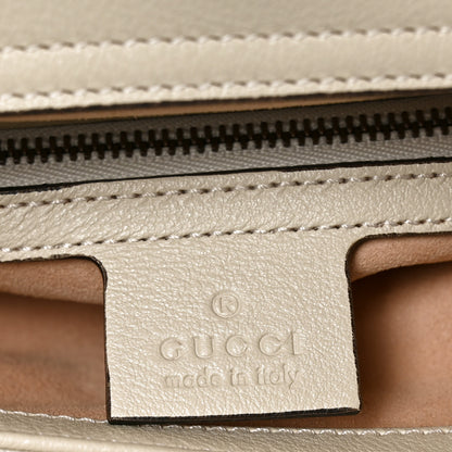 Gucci Wonka Grain Calfskin Medium Diana Tote Bag Mystic White Orange Fluo 10 of 19