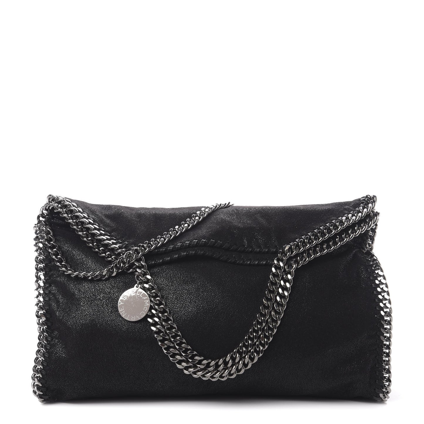 Shaggy Deer Falabella Fold Over Tote Black