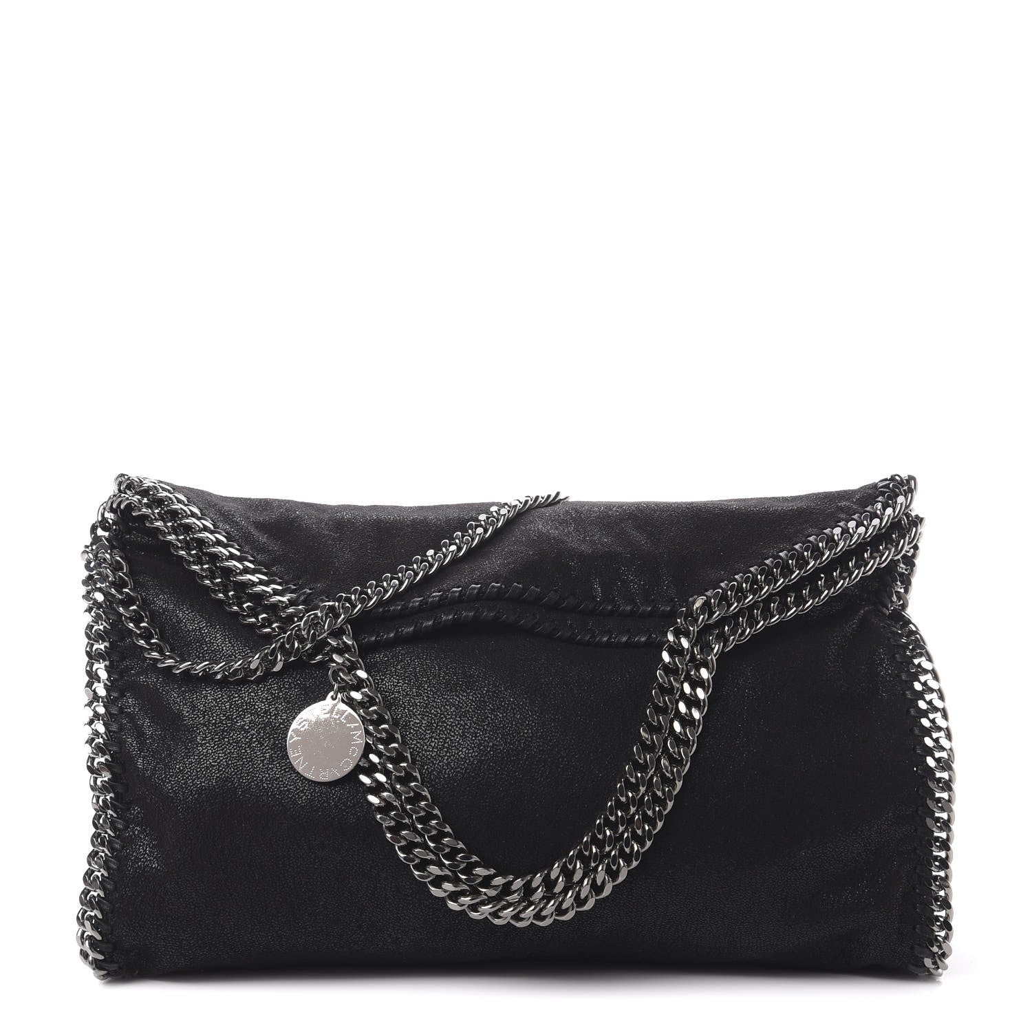 Stella McCartney Shaggy Deer Falabella Fold Over Tote Black 1 of 8