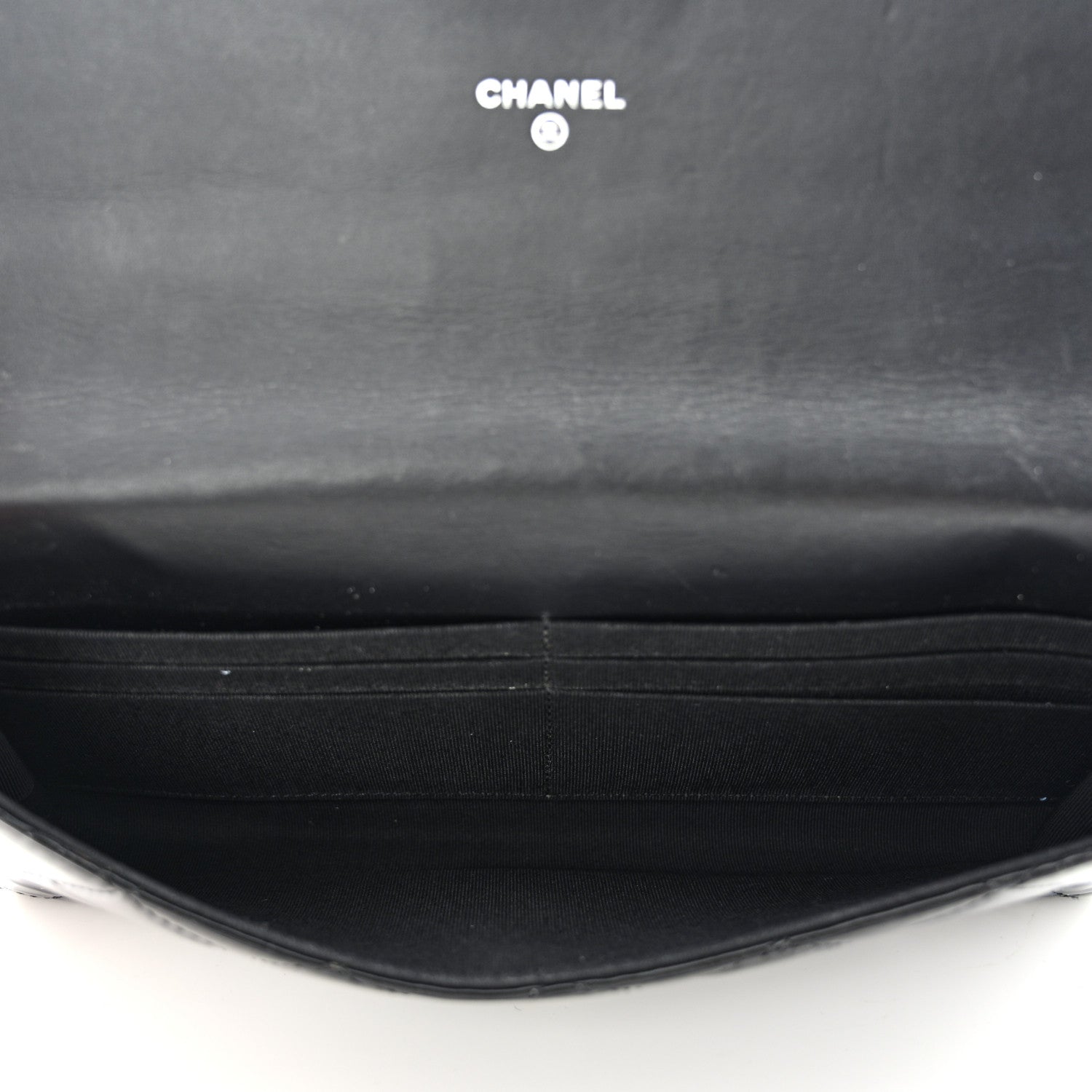 Chanel Patent Quilted Travel Wallet Black 6 of 14