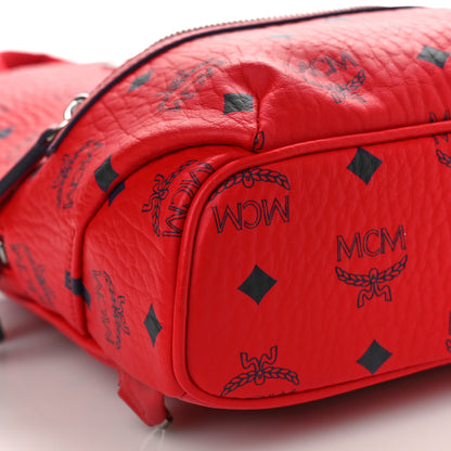 MCM Visetos Klassik Small Sling Bag Ruby Red 8 of 9