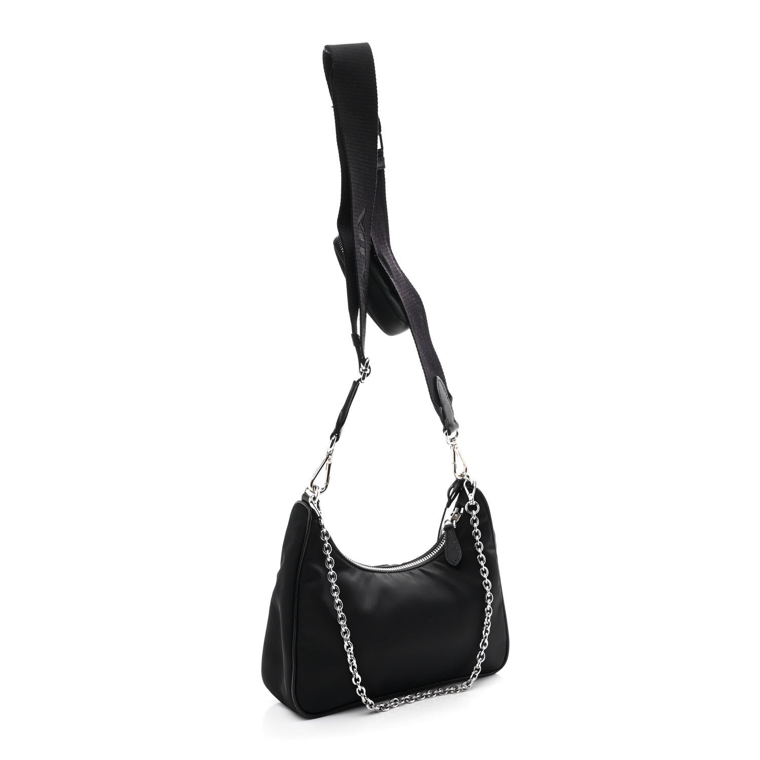 Prada Re-Nylon Saffiano Re-Edition 2005 Shoulder Black 2 of 10