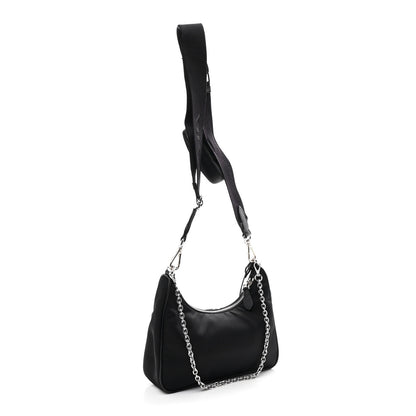 Prada Re-Nylon Saffiano Re-Edition 2005 Shoulder Black 2 of 10
