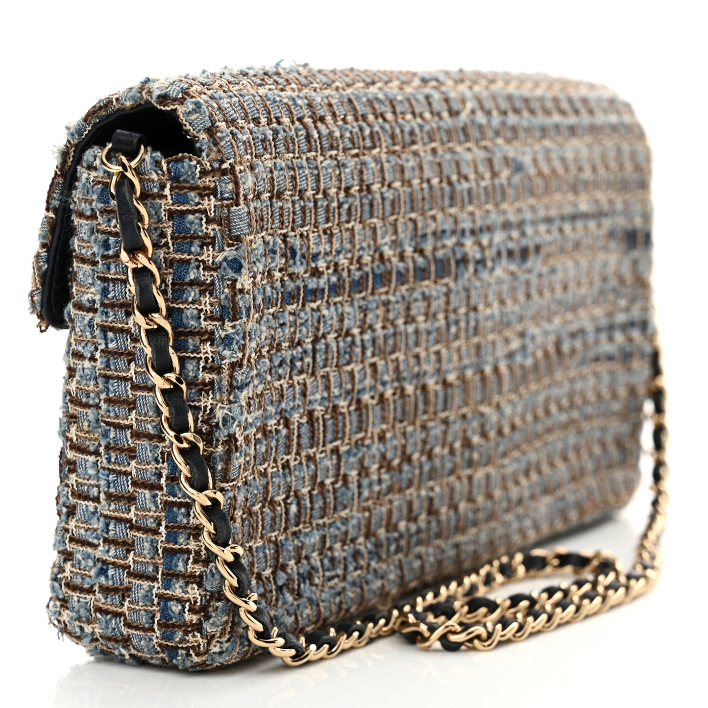 Tweed East West Flap Blue Multicolor