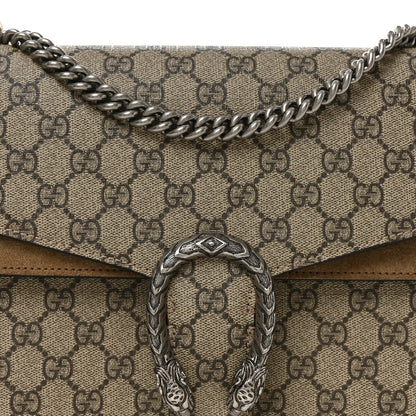Gucci GG Supreme Monogram Medium Dionysus Shoulder Bag Taupe Taupe 7 of 10