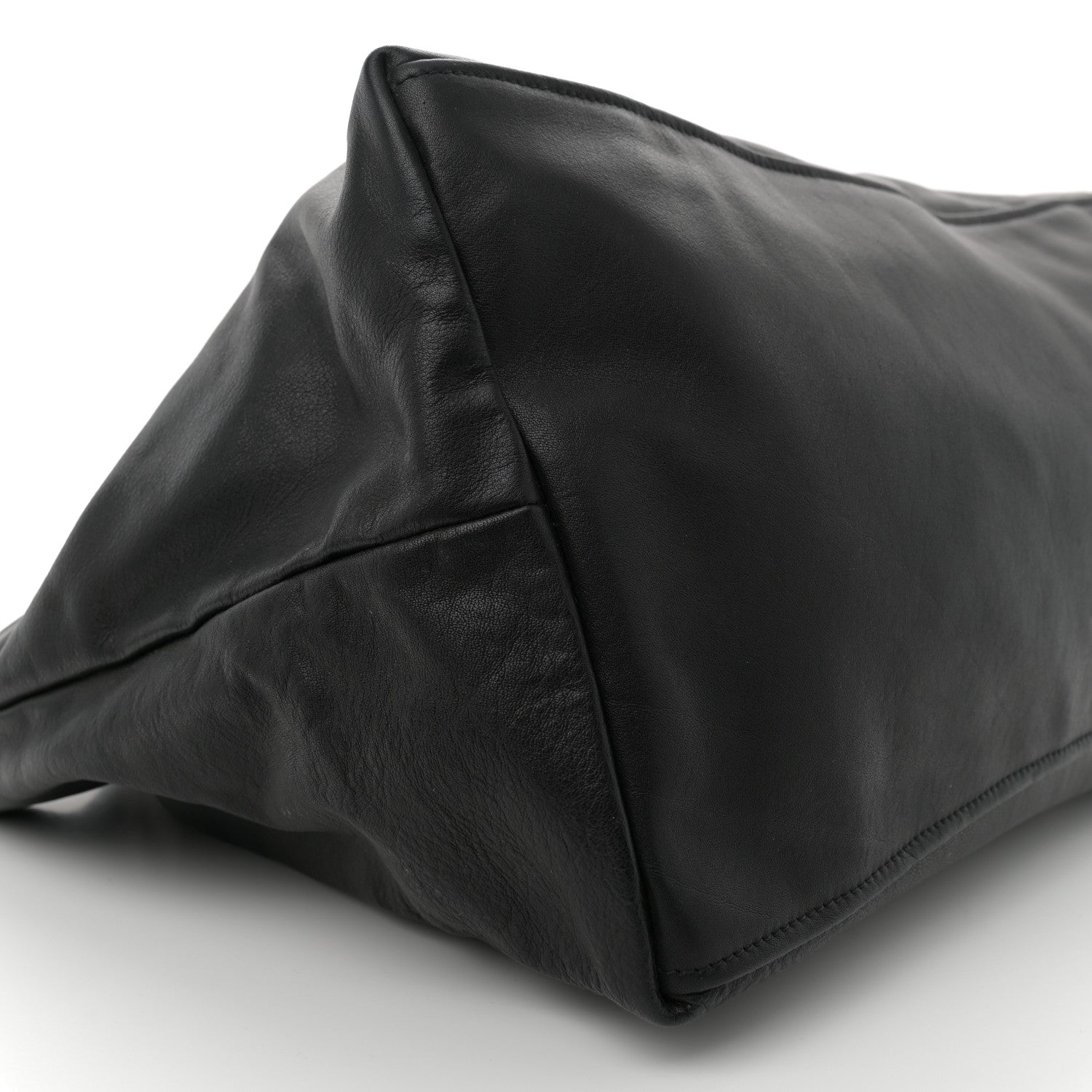 Prada Soft Calf Chain Tote Black 8 of 10