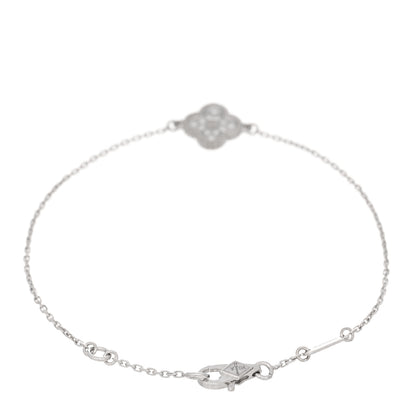 Van Cleef & Arpels 18K White Gold Diamond Sweet Alhambra Bracelet 2 of 4