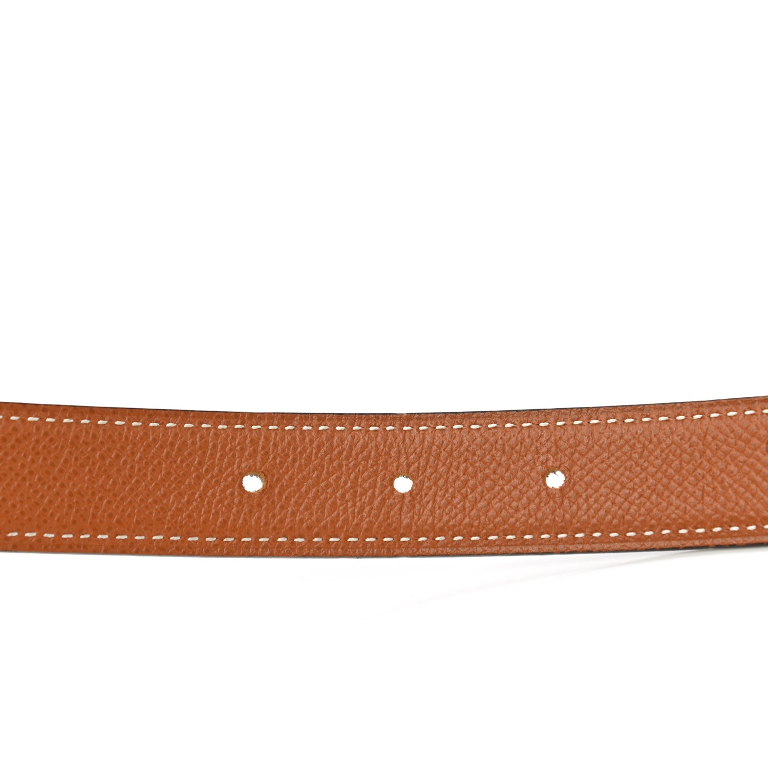 Hermes Swift Epsom 24mm Medor H Belt 75 Black Gold 4 of 7