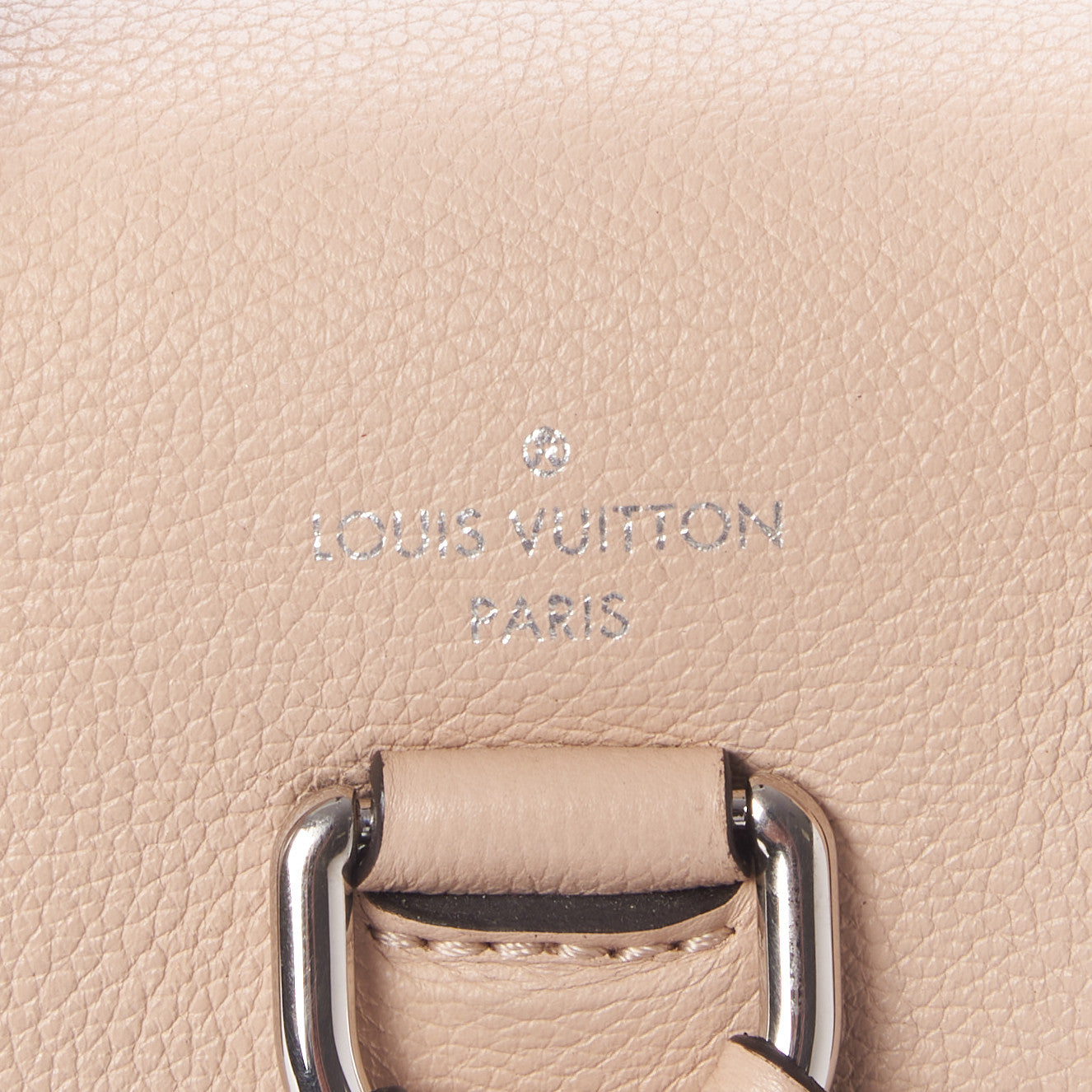 Calfskin Lockme Backpack Denim