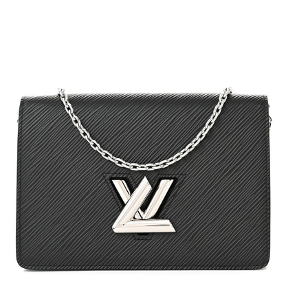 Louis Vuitton Epi Twist Belt Chain Wallet Black 1 of 10