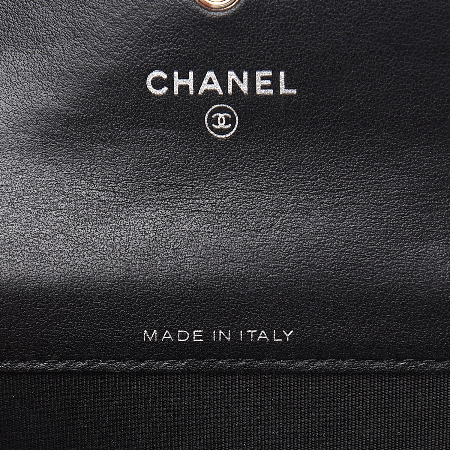 Chanel Goatskin Camellia Embossed Flap Card Holder Wallet Black 9 of 12