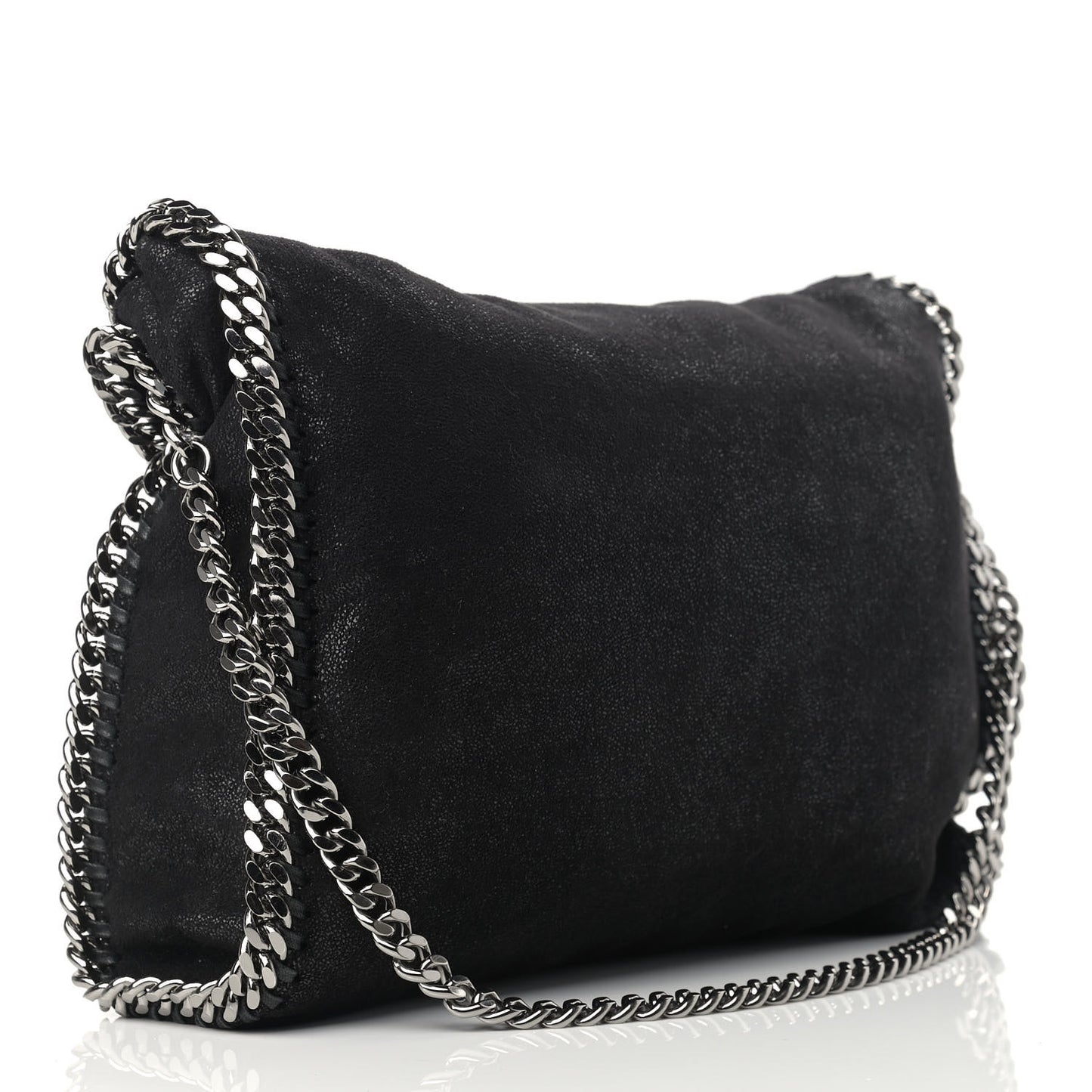 Shaggy Deer Falabella Fold Over Tote Black