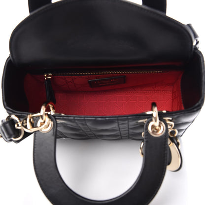 Christian Dior Lambskin Cannage Small Lucky Badges My Lady Dior Black 7 of 8