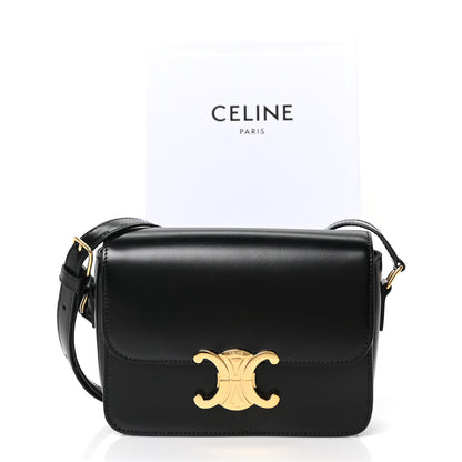 Celine Shiny Calfskin Teen Triomphe Black 10 of 10
