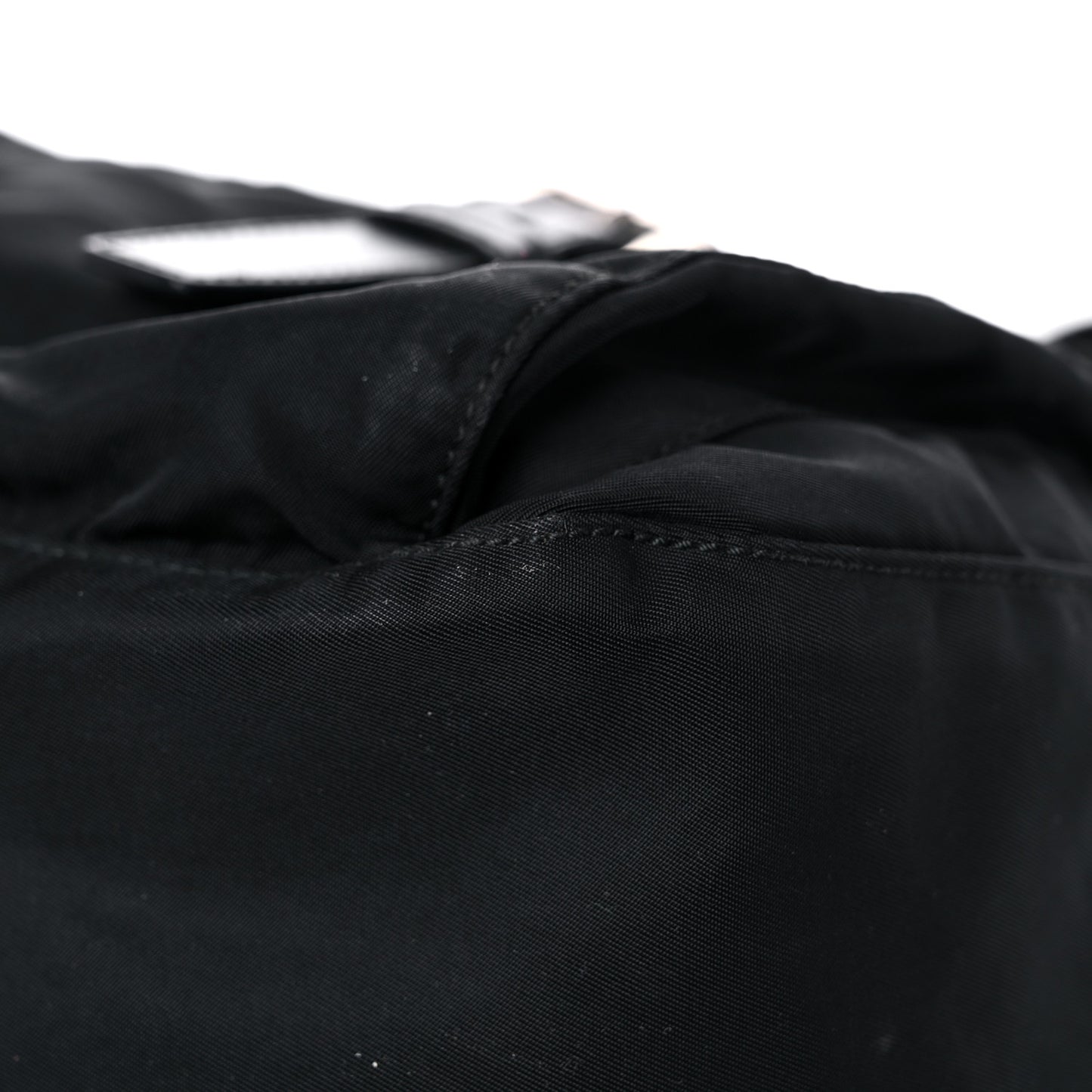 Nylon Vela Messenger Bag Black