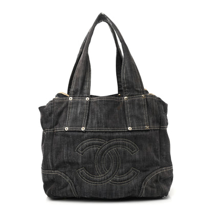 Chanel Denim CC Tote Blue 1 of 18