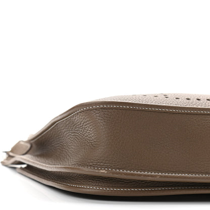 Hermes Taurillon Clemence Evelyne III PM Etoupe 9 of 11