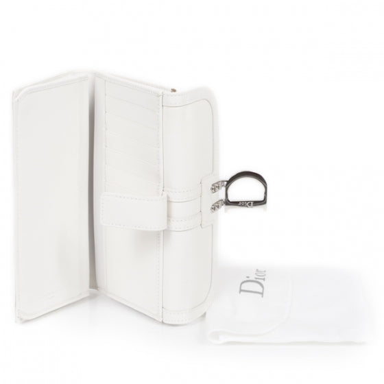 Christian Dior Leather Cannage D Charm Wallet White 11 of 11
