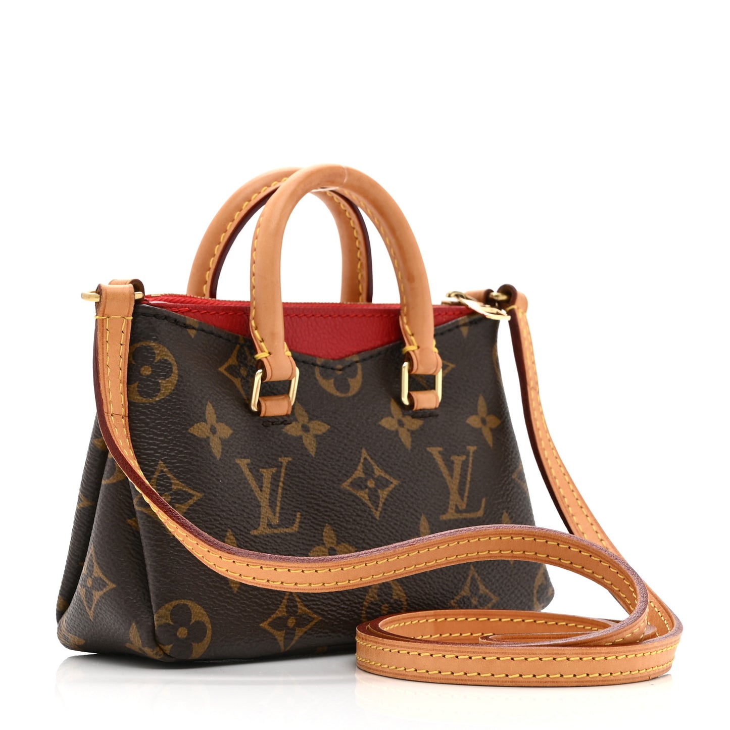 Monogram Nano Pallas Cherry