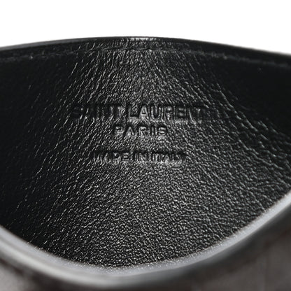 Saint Laurent Calfskin 5 Fragments Zip Pouch Card Holder Black 6 of 7