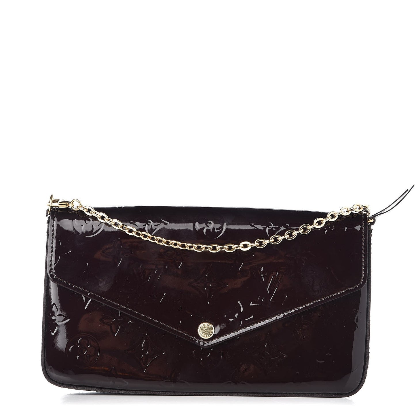 Vernis Pochette Felicie Chain Wallet Amarante