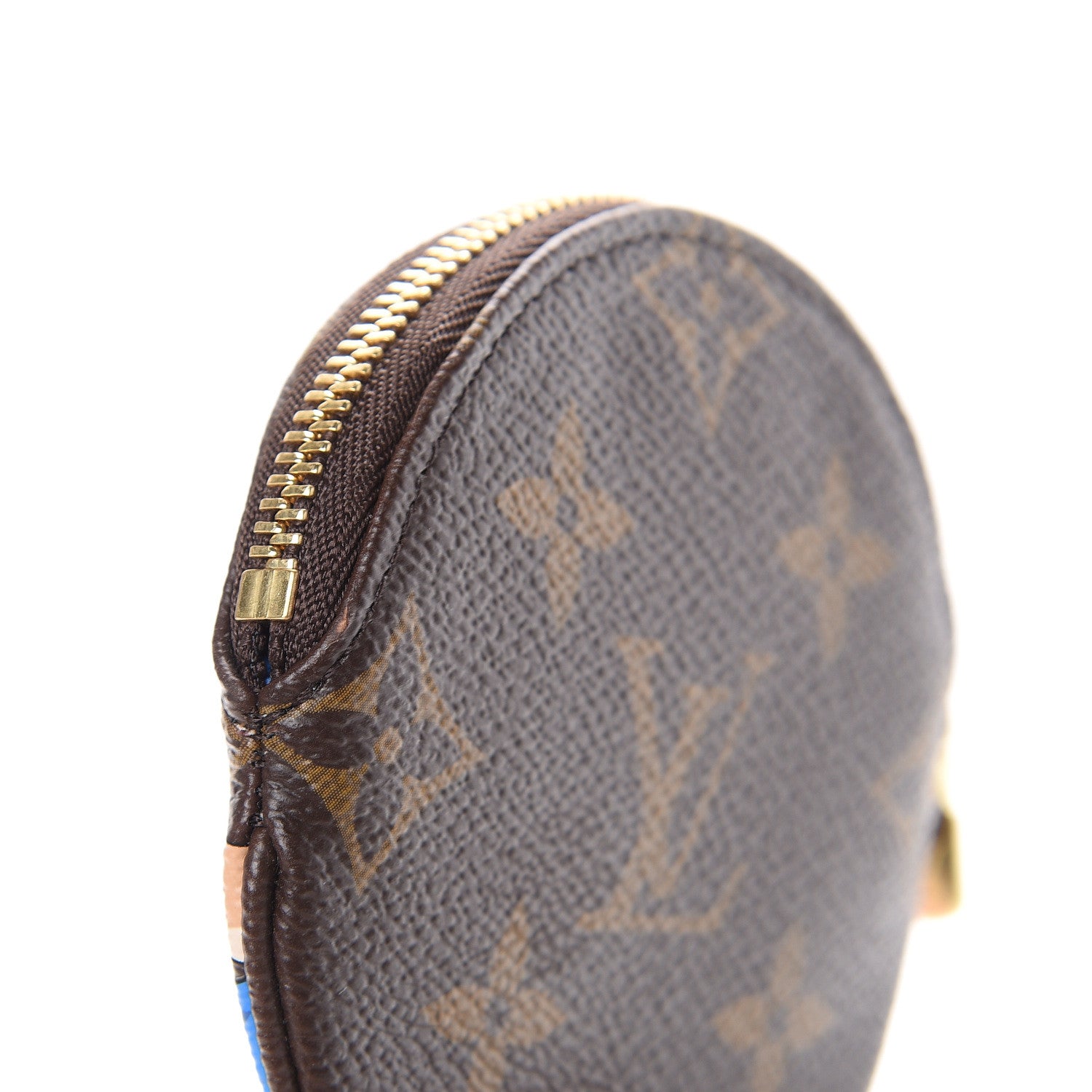 Louis Vuitton Monogram 2019 Christmas Animation Round Coin Purse Blue 9 of 9