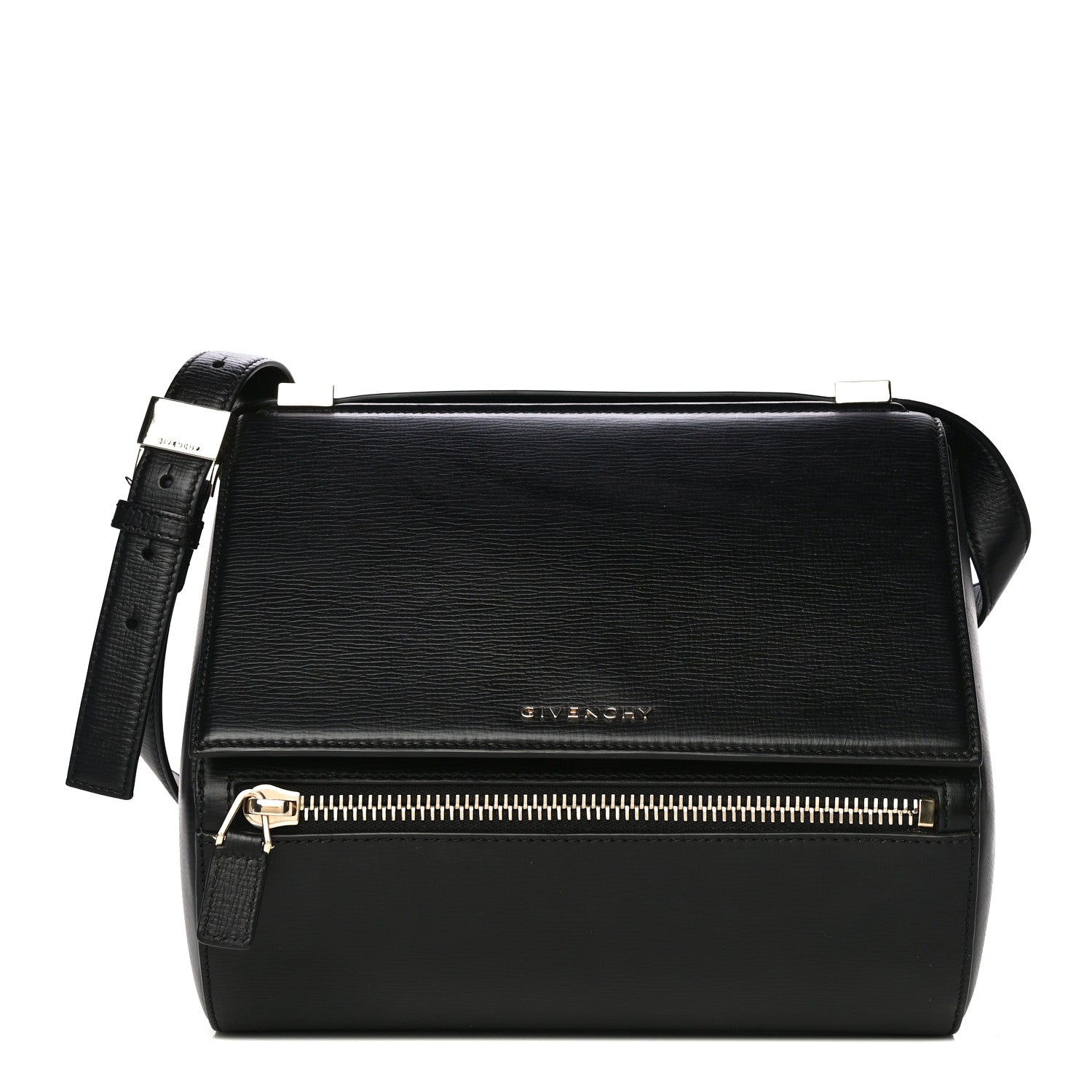 Givenchy Textured Calfskin Medium Pandora Box Crossbody Bag Black 1 of 19