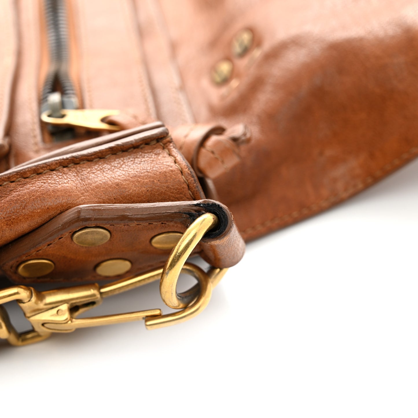 Lambskin Medium PS1 Satchel Saddle