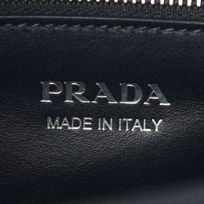 Prada City Calfskin Orchid Print Studded Elektra Shoulder Bag Fuoco Black 6 of 8