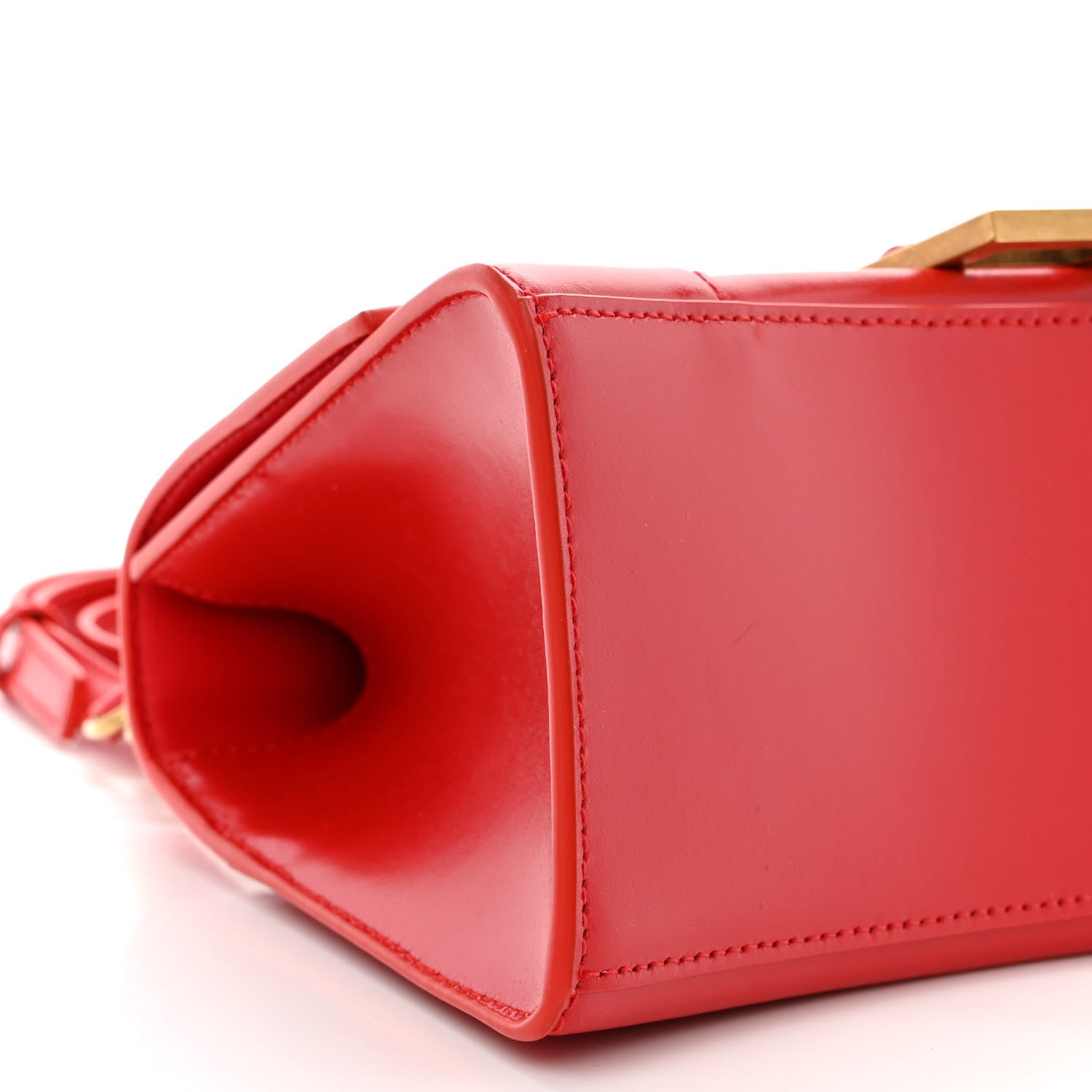 Balenciaga Shiny Box Calfskin Small Hourglass Top Handle Bag Bright Red 9 of 11
