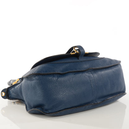 Chloe Calfskin Medium Marcie Satchel Royal Navy 4 of 10