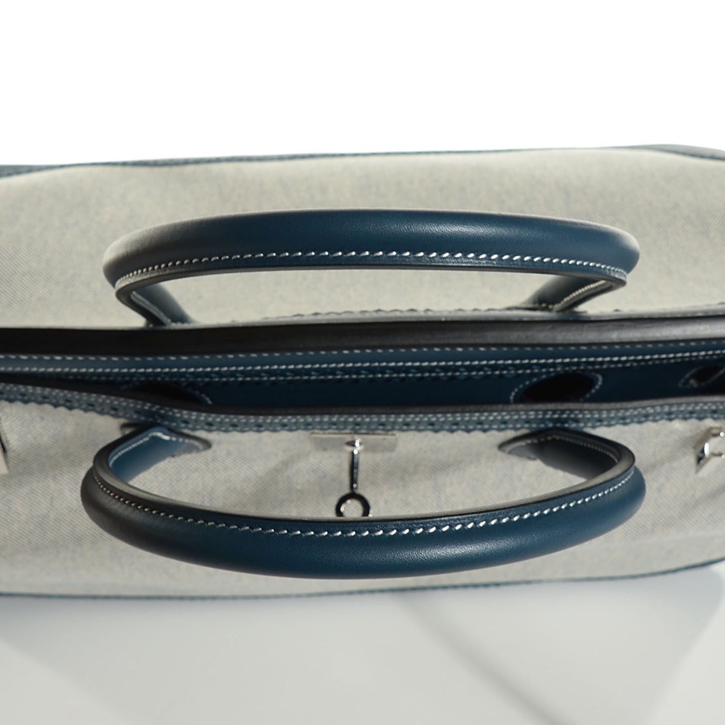 Swift Toile Ghillies Birkin 40 Bleu De Prusse