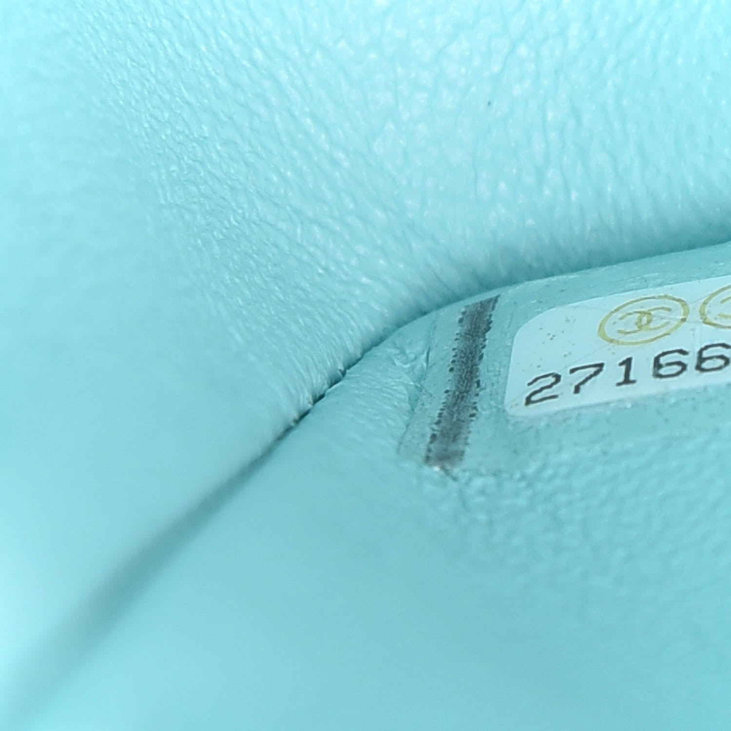Chanel Lambskin Quilted Mini Rectangular Flap Light Blue 9 of 11