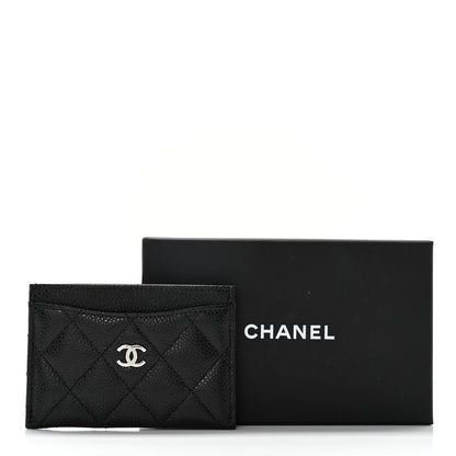 Chanel Caviar Quilted Card Holder Black 11 of 11