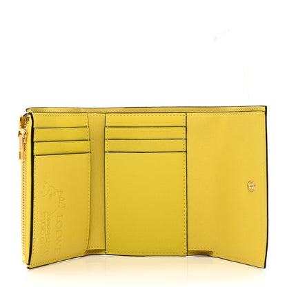 Loewe X SPIRITED AWAY Calfskin Otori-Sama Small Vertical Wallet Soft White Lemon Zest 5 of 9