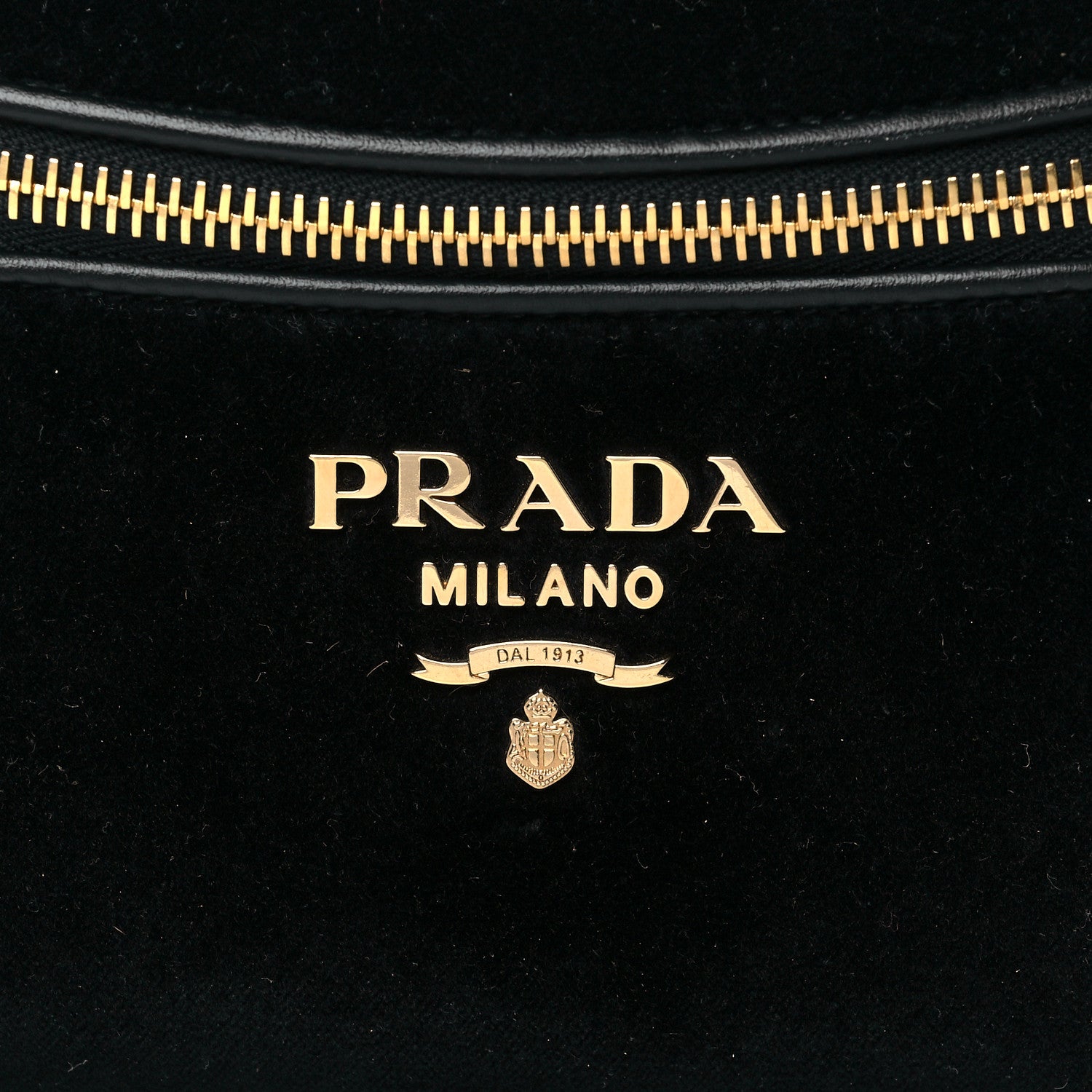 Prada Velluto Belt Bag Black 7 of 9