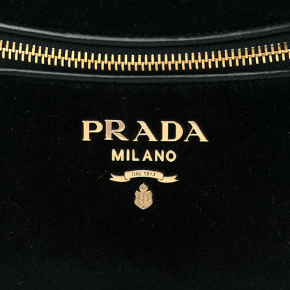 Prada Velluto Belt Bag Black 7 of 9