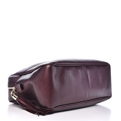 Gucci Metallic Cellarius Calfskin Medium Soho Bowler Classic Burgundy 4 of 15
