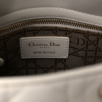 Christian Dior Lambskin Cannage Small Lady Dior White 6 of 8