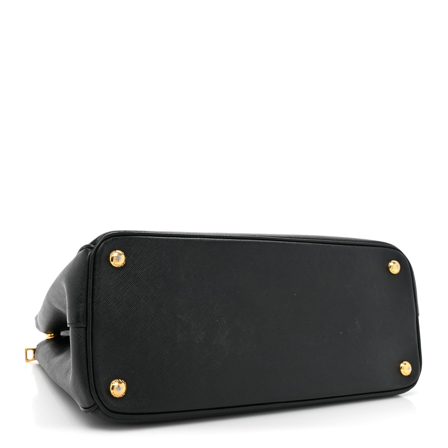 Saffiano Medium Galleria Double Zip Tote Black