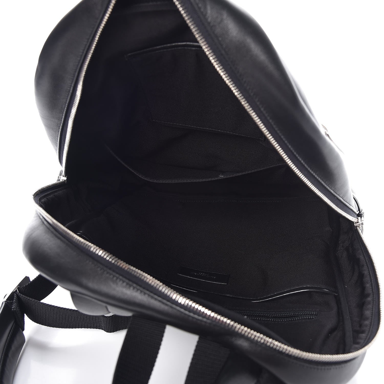 Saint Laurent Lambskin Canvas City Laptop Backpack Black 5 of 7