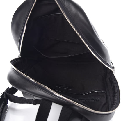 Saint Laurent Lambskin Canvas City Laptop Backpack Black 5 of 7