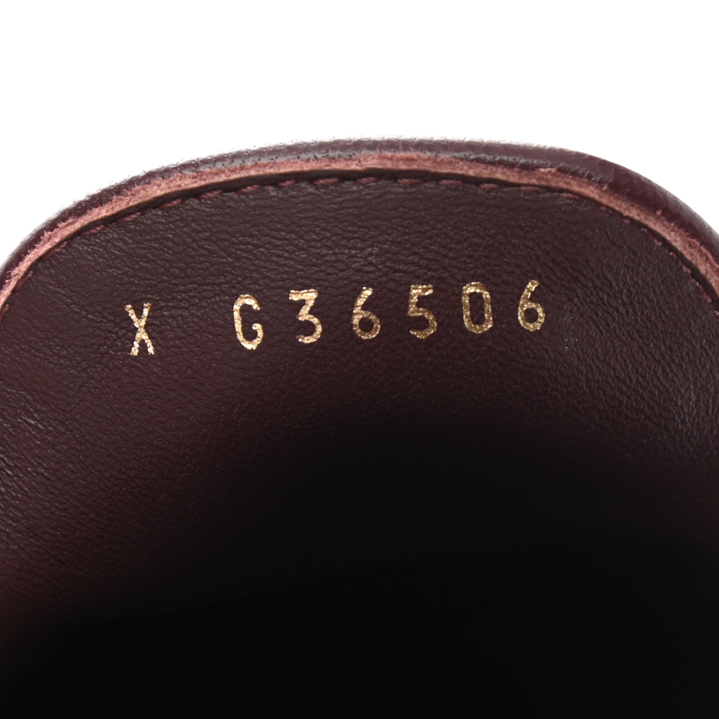 Lambskin Quilted Boy Loafers 37 Burgundy