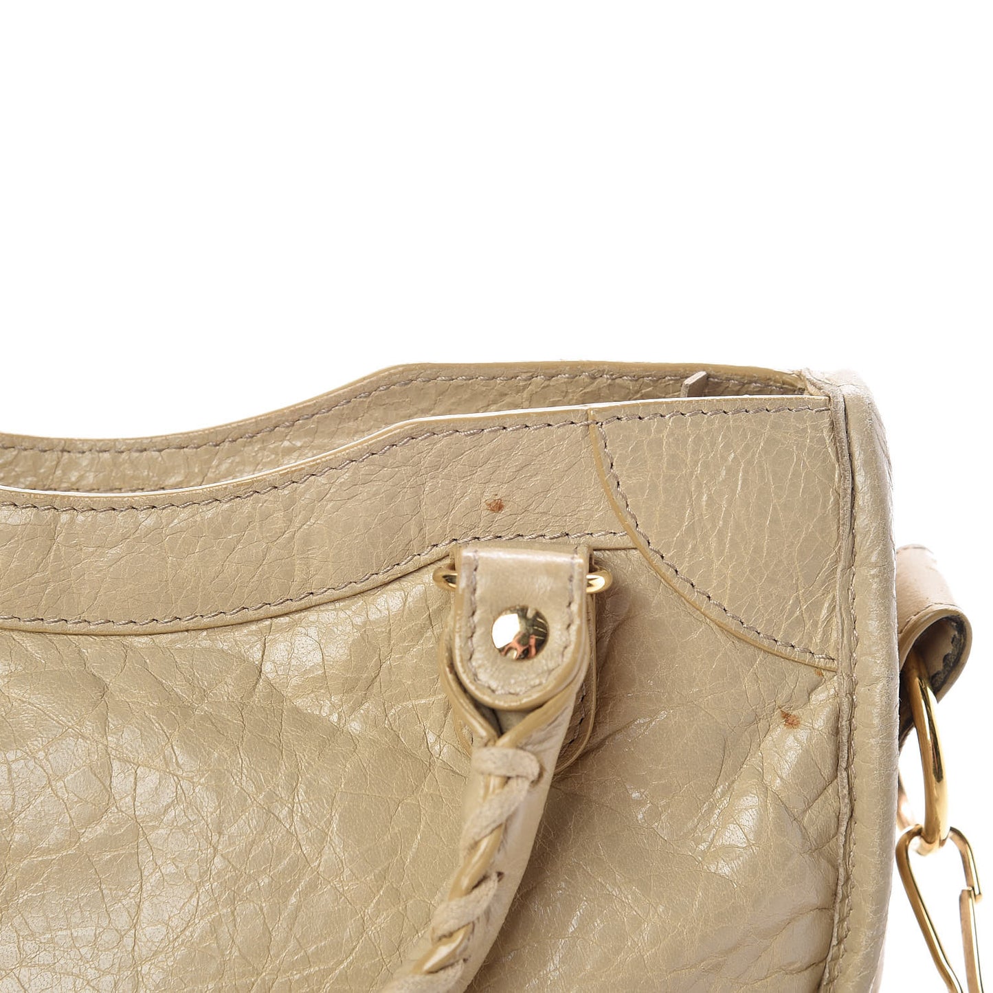 Agneau Classic Gold Hardware Mini S Citytrap Beige Sable